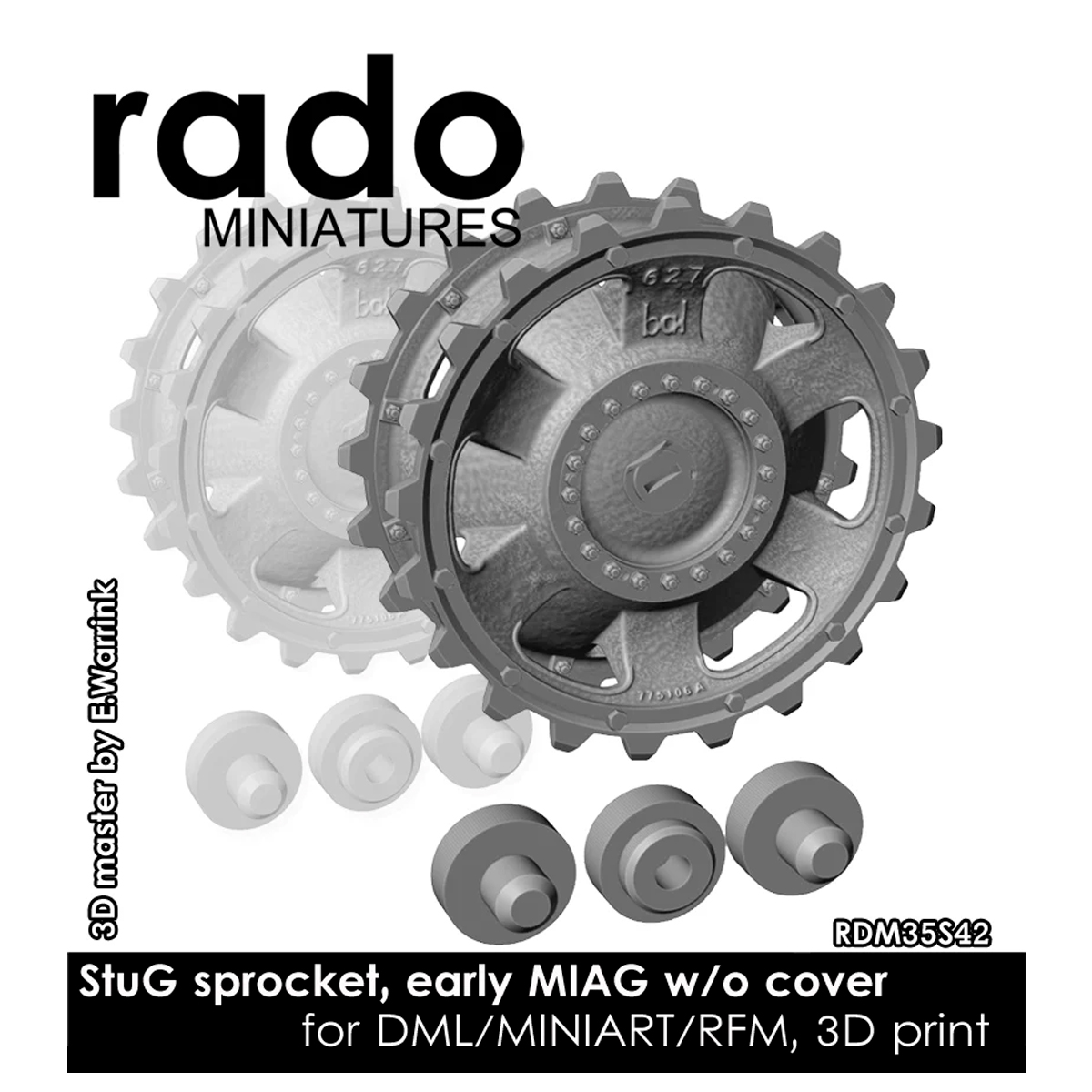 StuG sprocket, type 2, MIAG w/o cover 1/35