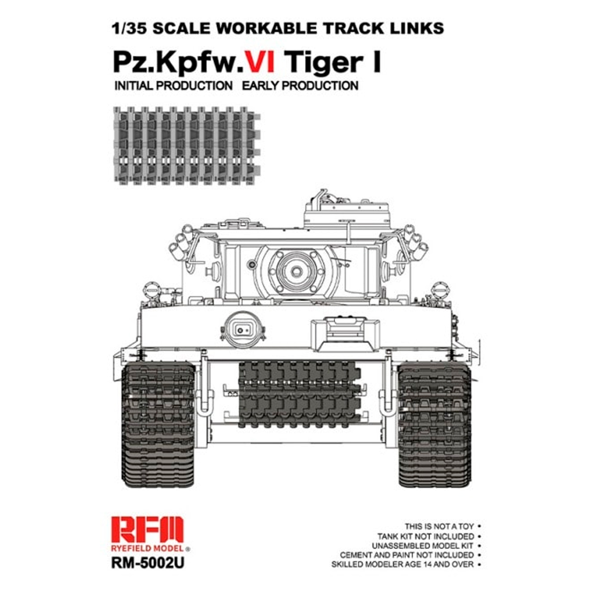 Workable Track Links for Pz.Kpfw.VI 1/35