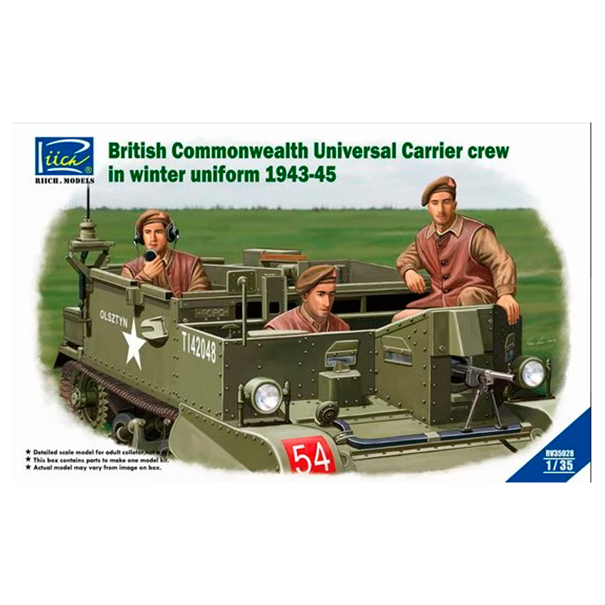 British Commonwealth Universal Carrier Crew in Winter Uniform 1/35