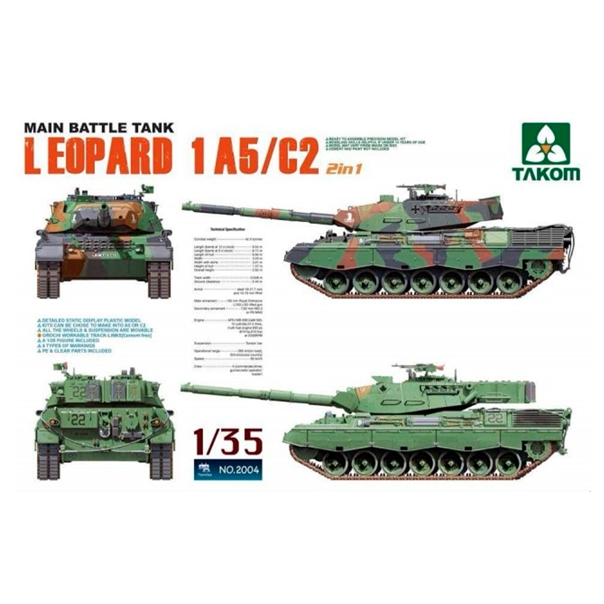 1/35 MBT Leopard 1 A5/C2