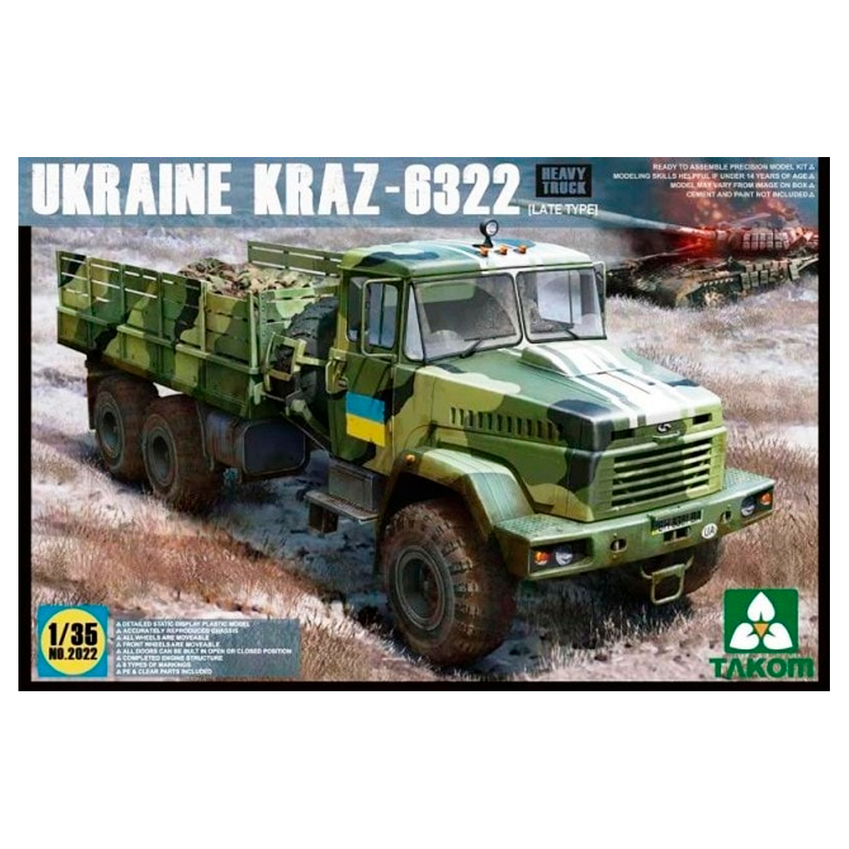 1/35 Ukraine KRAZ-6322 Heavy Truck (late type)