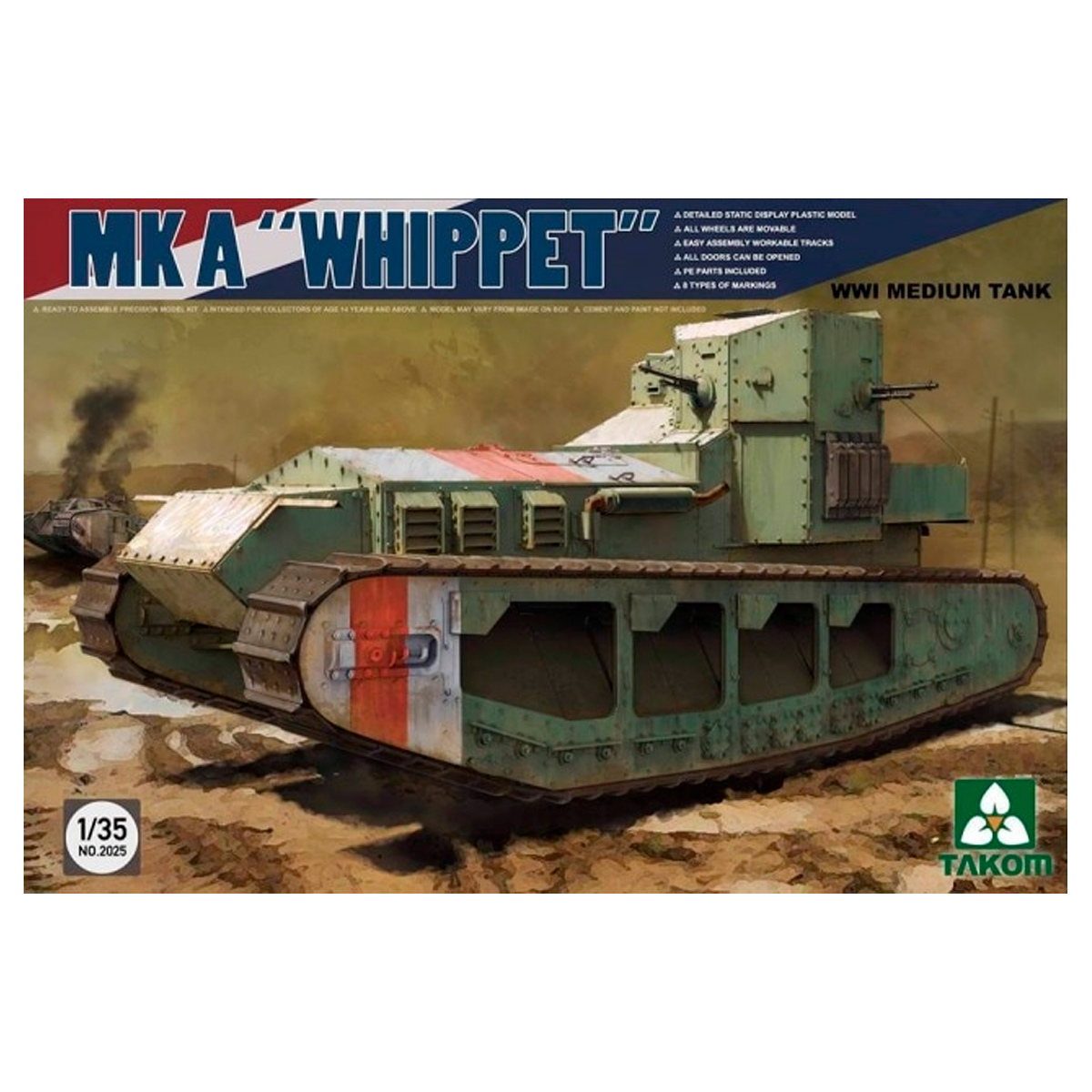 1/35 MK A “Whippet” WWI Medium Tank