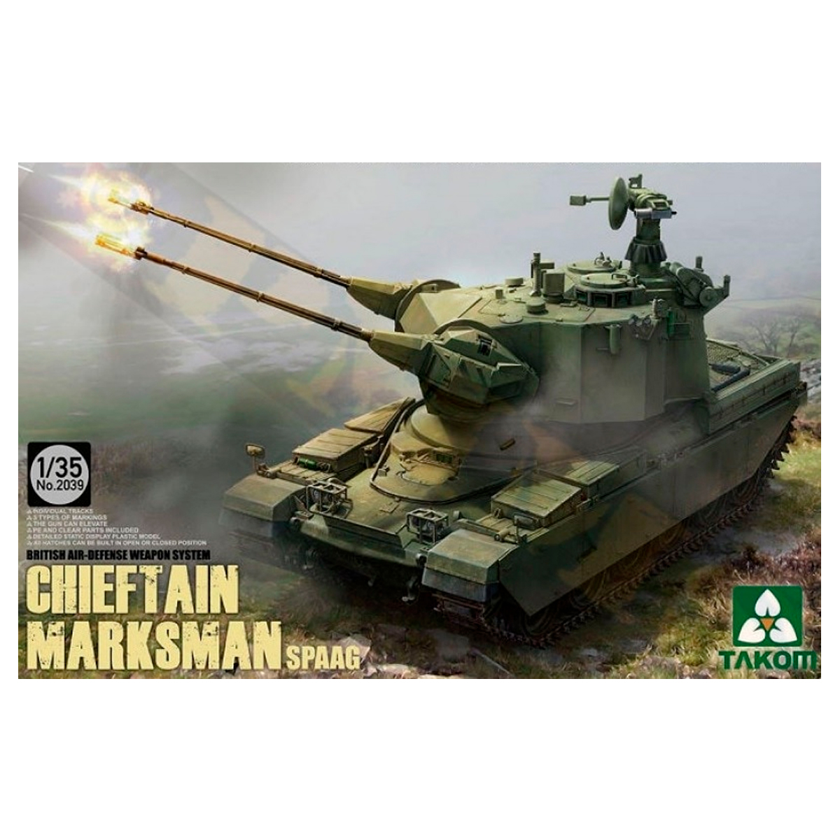 Buy 1/35 British Air-Defense Weapon System Chieftain Marksman SPAAG ...