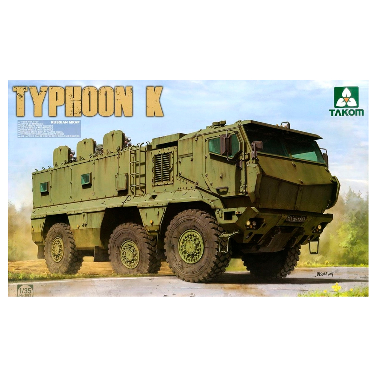 1/35 Russian MRAP KAMAZ-63968 Typhoon K (with cab & cabin interior)