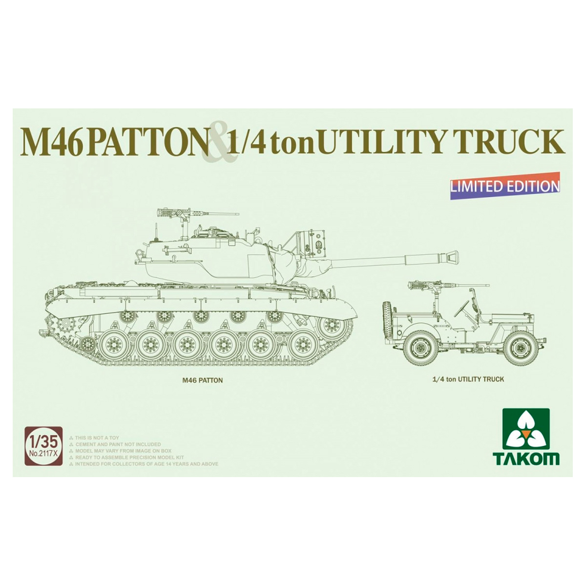 1/35 M46 Patton & 1/4 ton Utility Truck (Limited Edition)