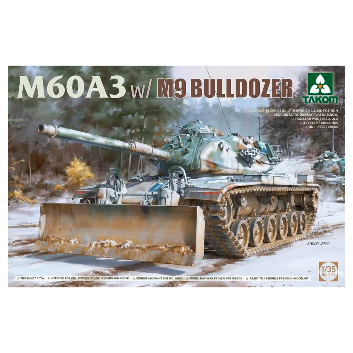 1/35 M60A3 w/M9 Bulldozer