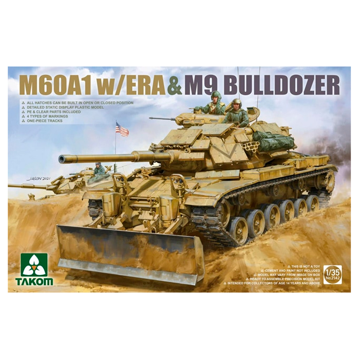 1/35 M60A1 w/ERA & M9 Bulldozer