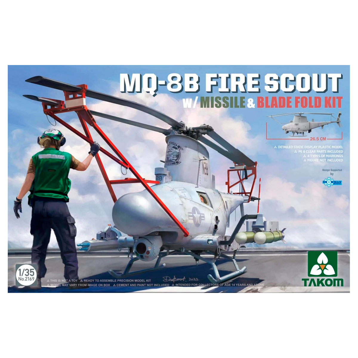 1/35 MQ-8B Fire Scout w/Missile & Blade Fold Kit