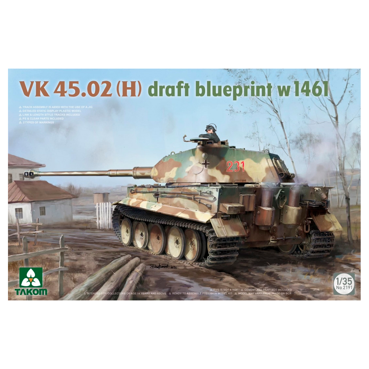 1/35 VK 45.02 (H) Draft Blueprint w1461