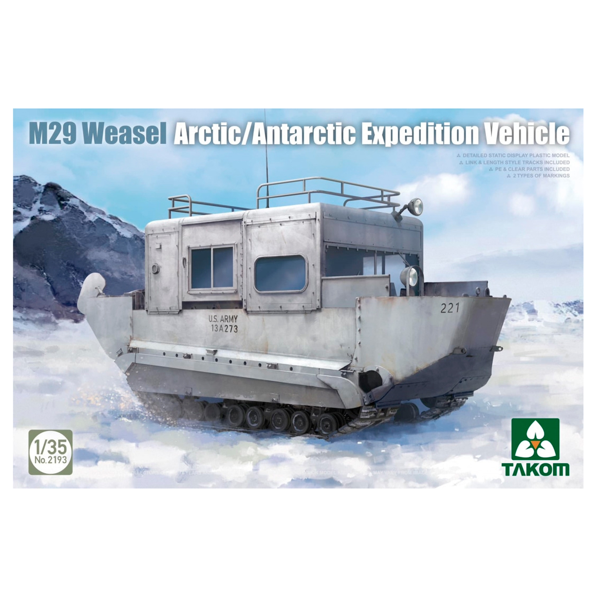 1/35 M29 Weasel Arctic/Antarctic Expedition Vehicle