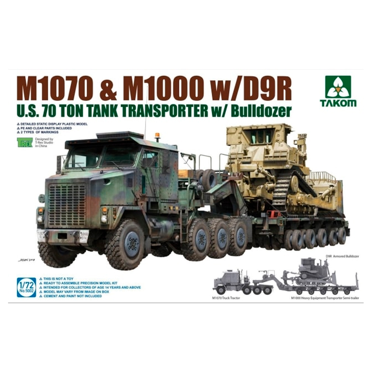 1/72 U.S. M1070 & M1000 w/D9R w/Bulldozer