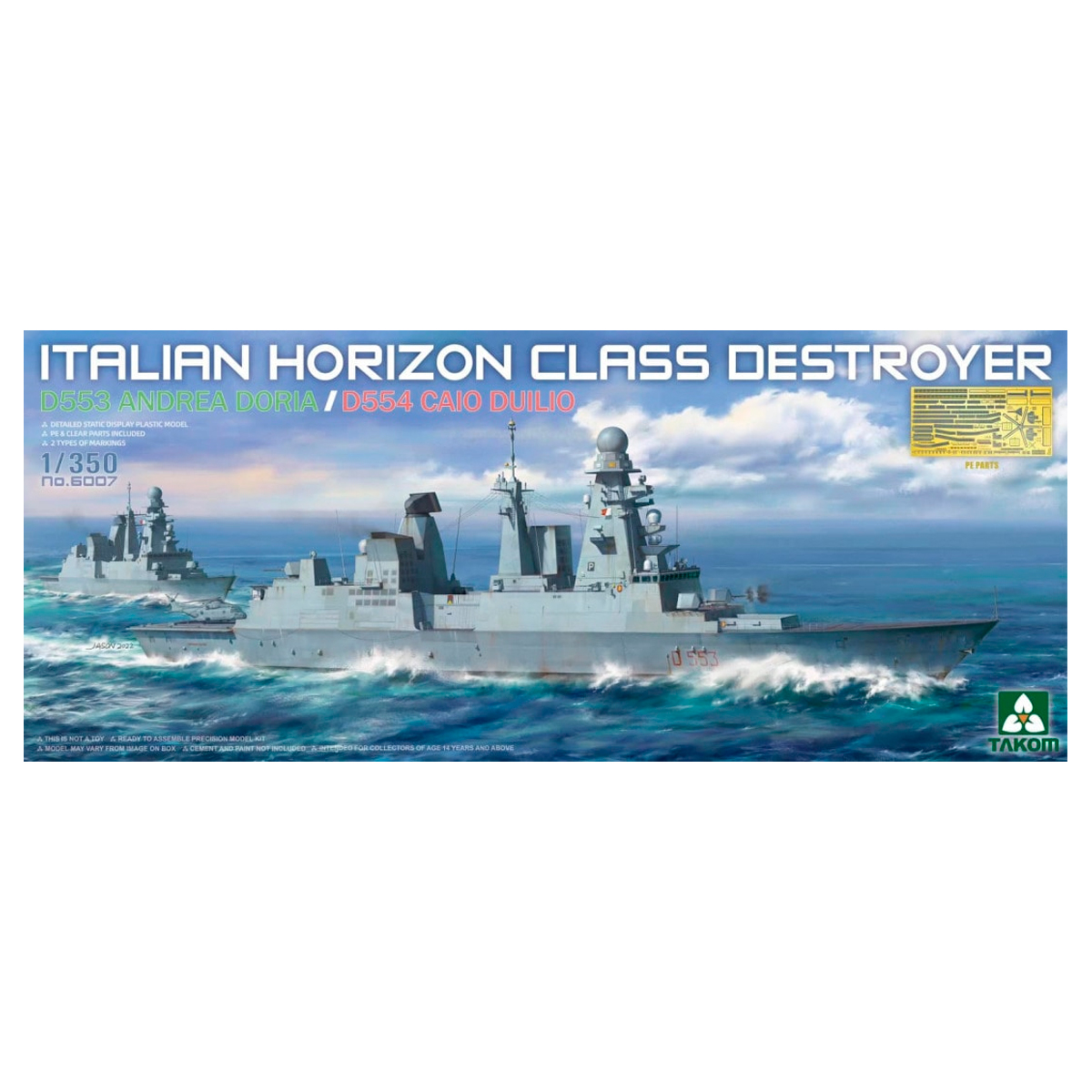 1/350 Italian Horizon Class Destroyer D553 Andrea Doria / D554 Caio Duilio