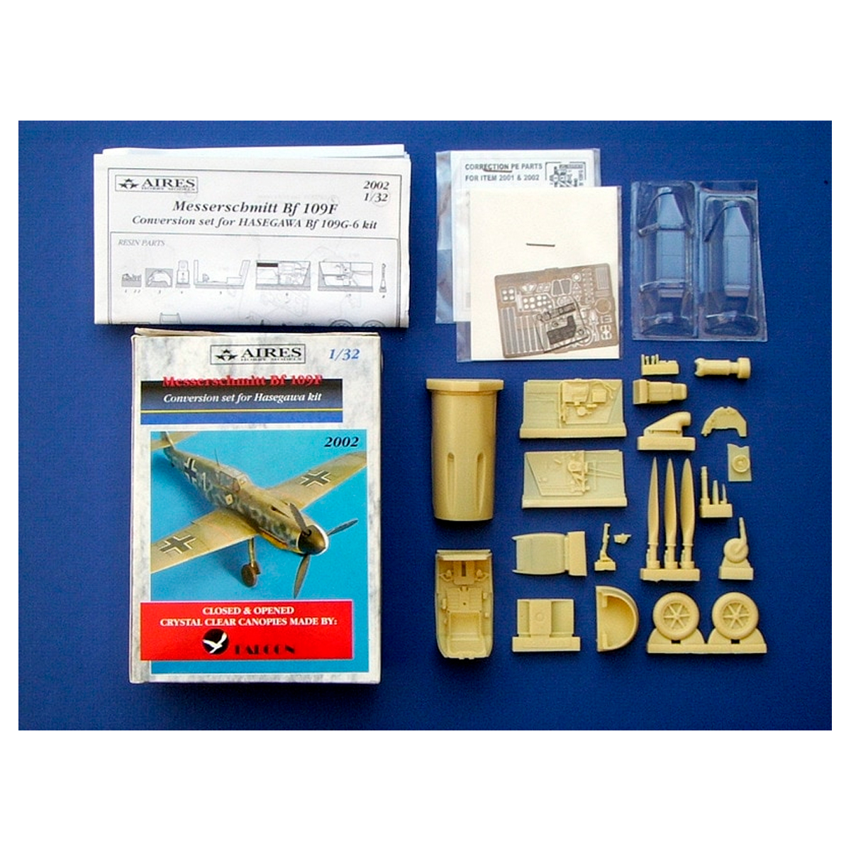 Aires 1/32 Messerschitt Bf 109 F Conversion Set for Hasegawa