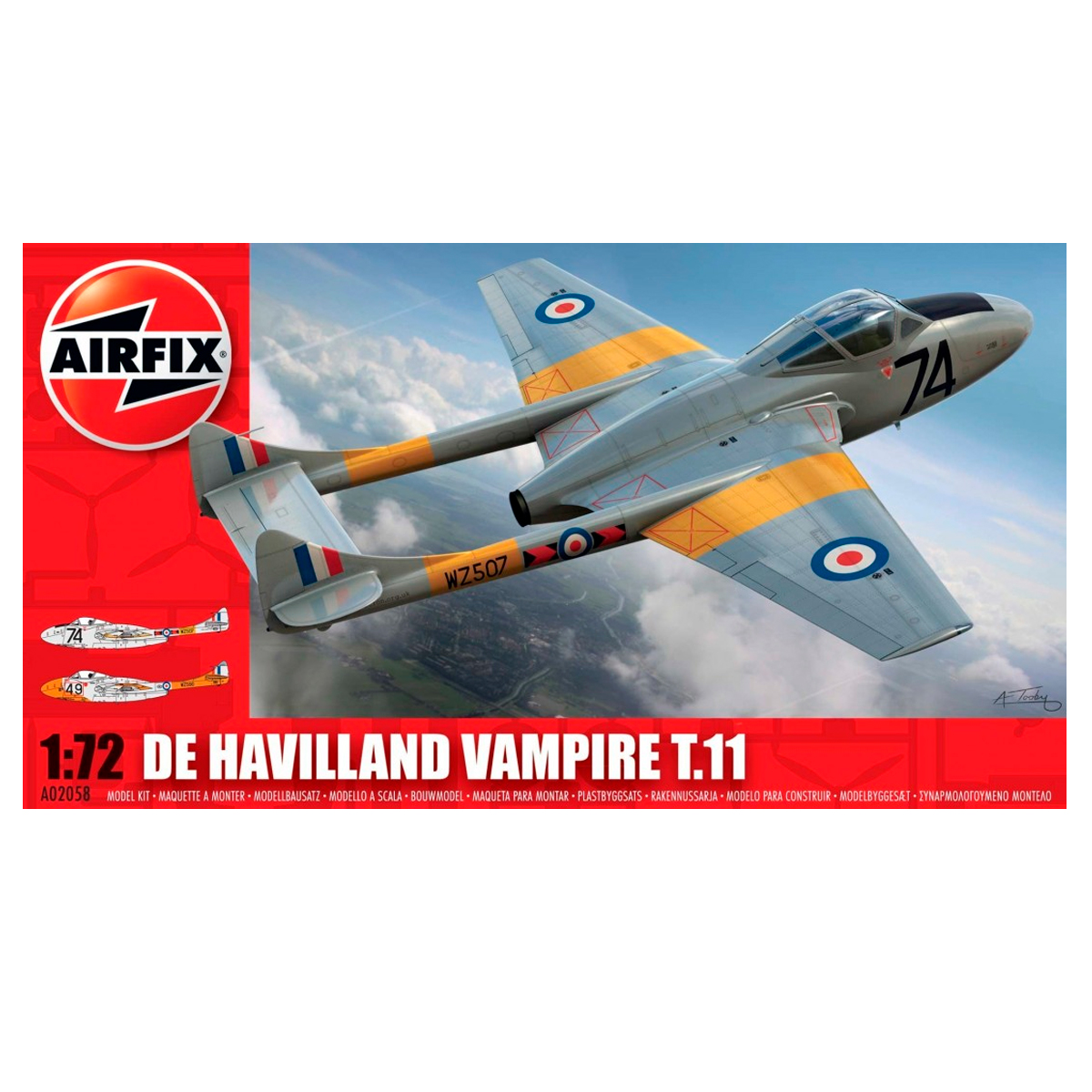 AIRFIX 1/72 De Havilland Vampire T.11