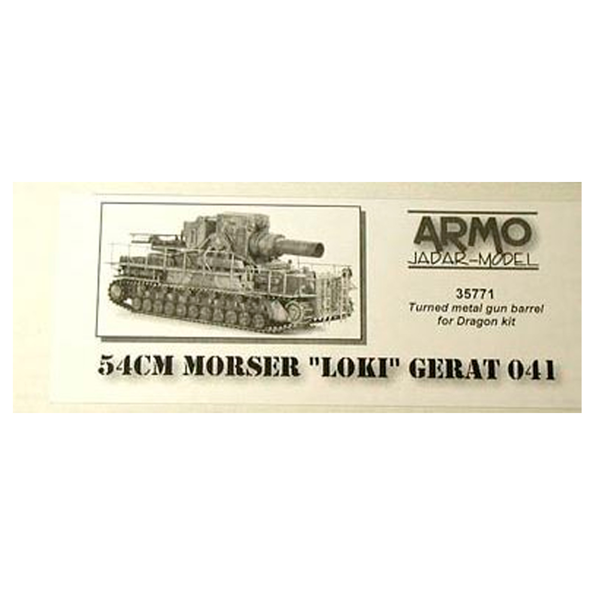 ARMO 1/35 Gun Barrel for 54cm Morser “Loki” (for Dragon 618)