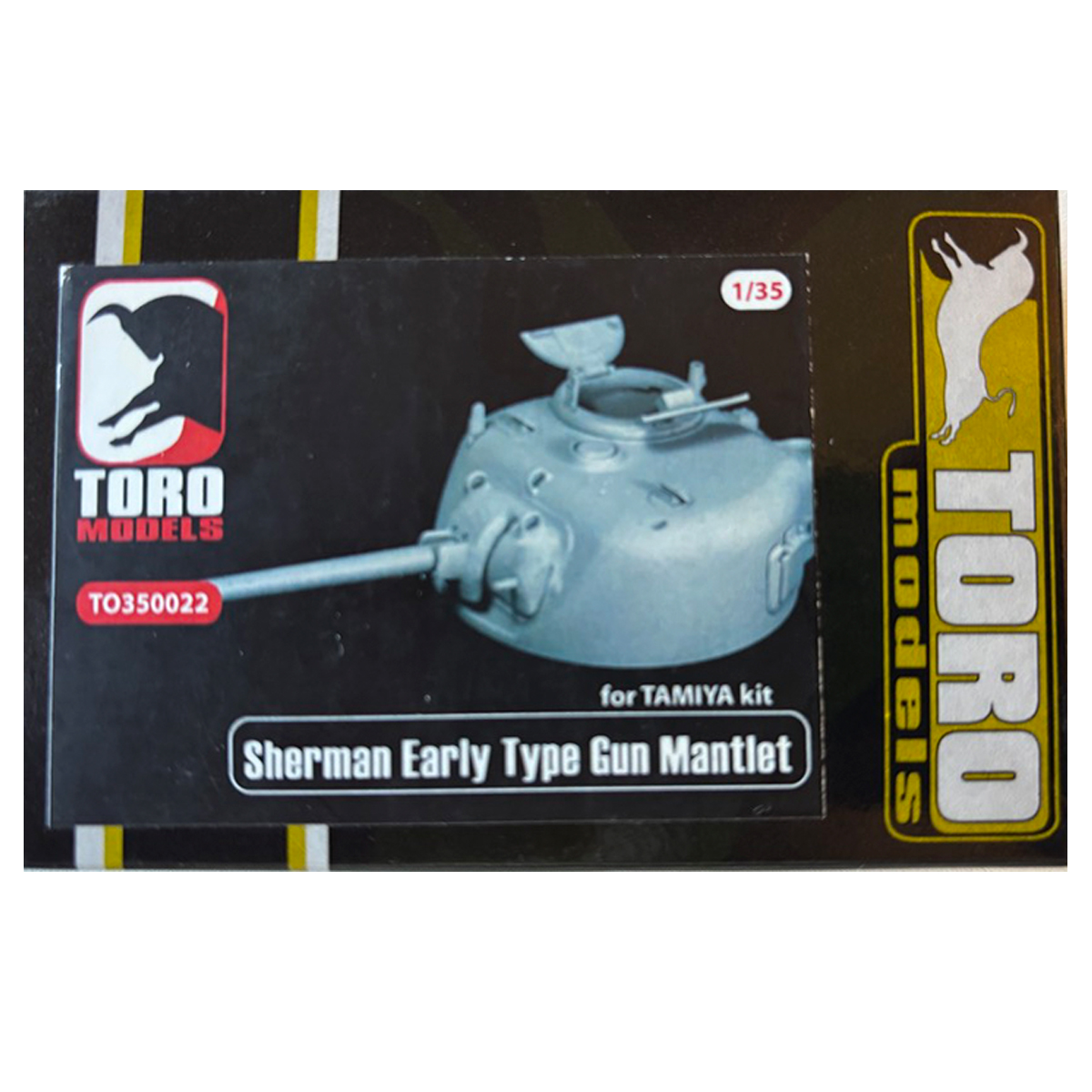 TORO Models 1/35 Sherman Early Type Gun Mantlet detail set for Tamiya and Dragon