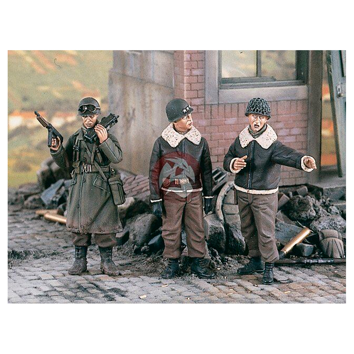 VERLINDEN 1/35 General Patton and Staff (3 figures)