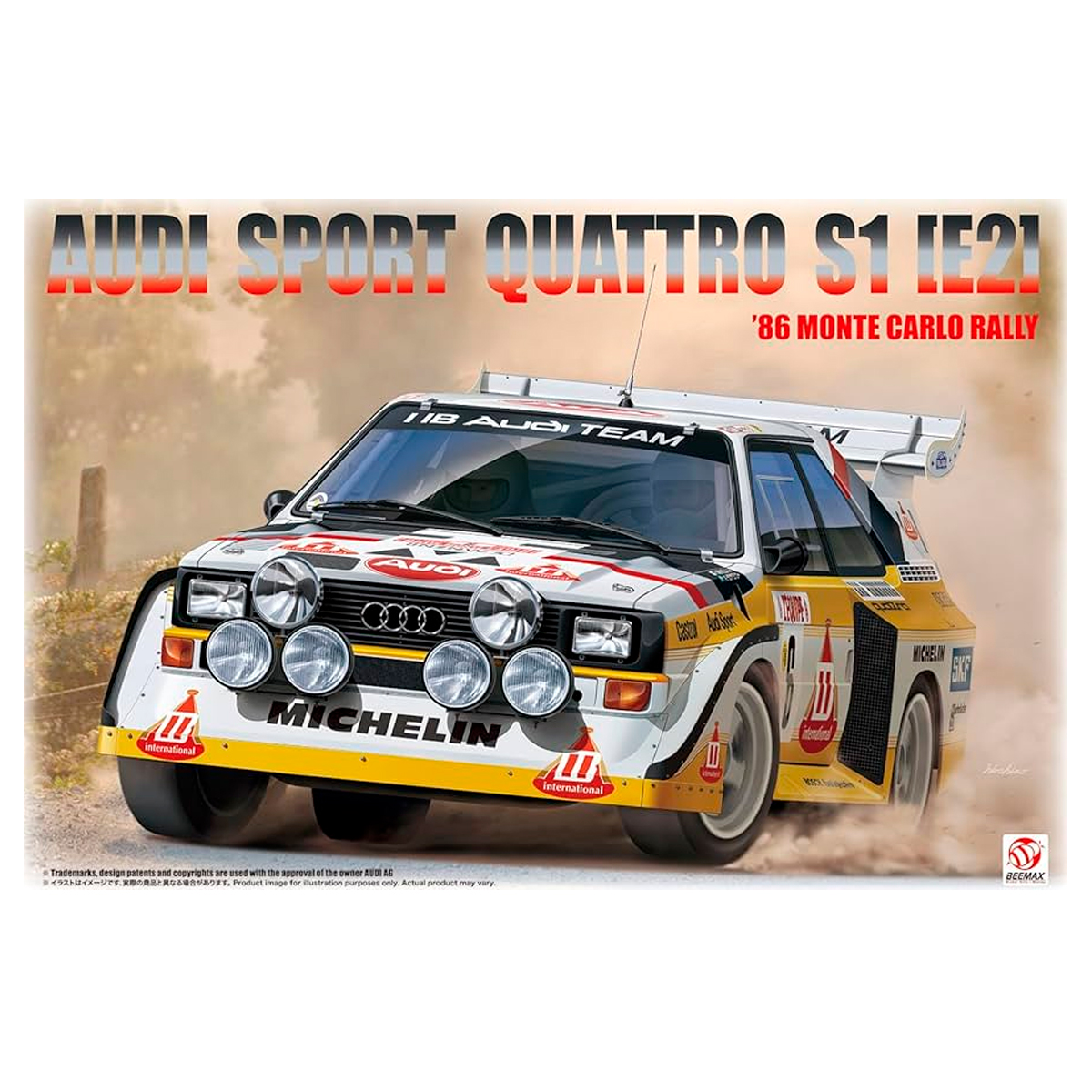 Audi Sport Quattro S1 (E2) 1986 Monte Carlo Rally 1/24