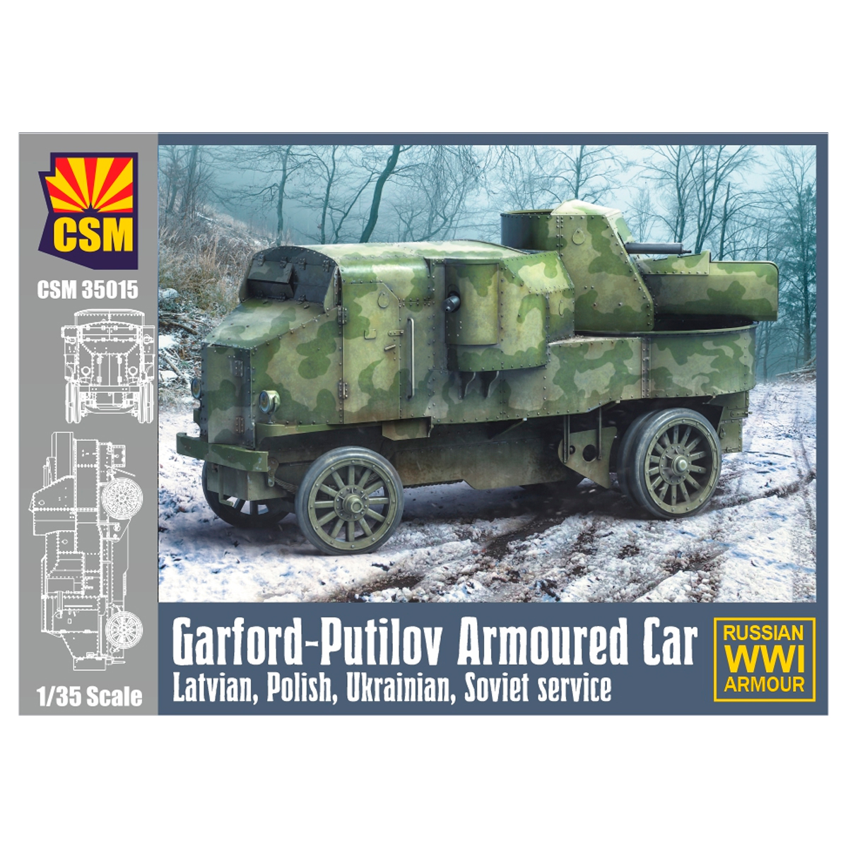 Garford Putilov Latvian/Polish/Ukrainian/Soviet Service 1/35