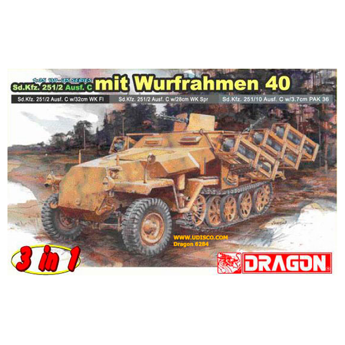 1/35 SdKfz 251/2 Ausf C mit Wurfrahmen 40 (3 in 1)