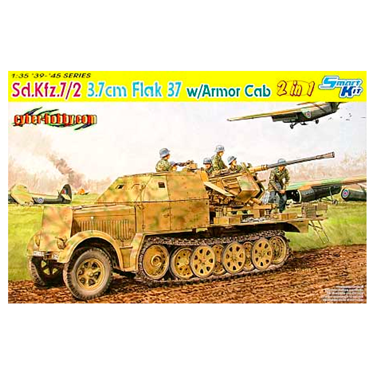 1/35 Sd.Kfz. 7/2 3.7cm Flak 37 w/Armor Cab