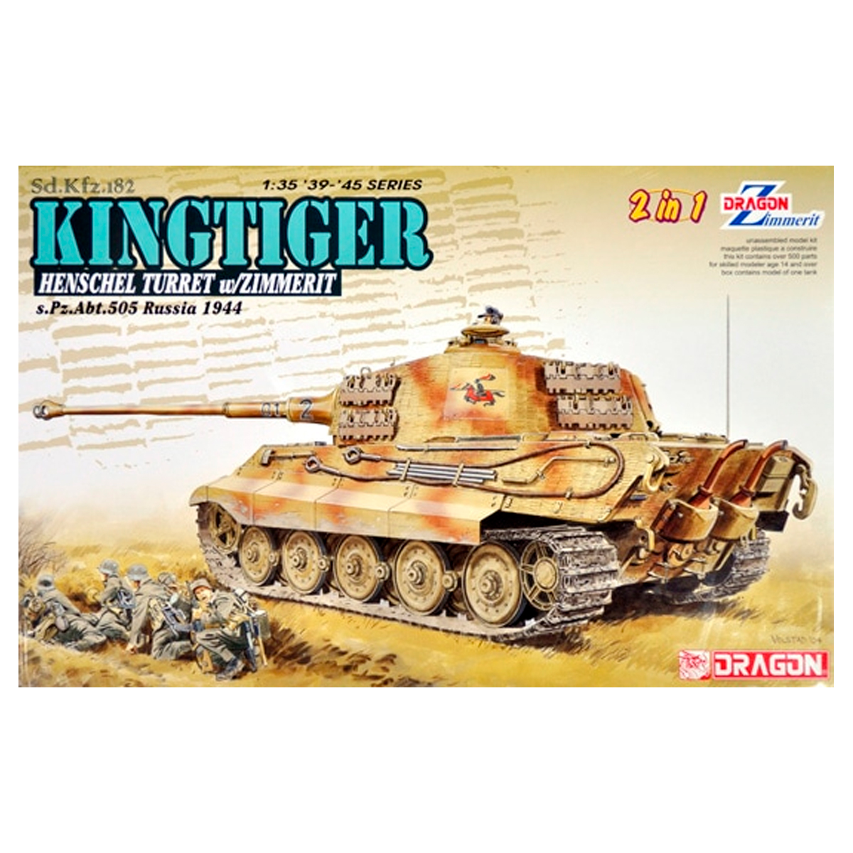 1/35 Sd.Kfz.182 Kingtiger Henschel Turret w/Zimmerit