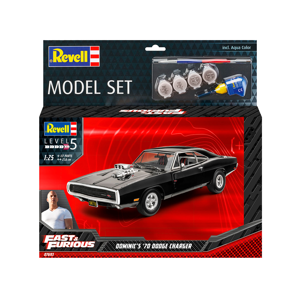 Model Set F&F Dominixs 1970 Dodge Charger 1/25