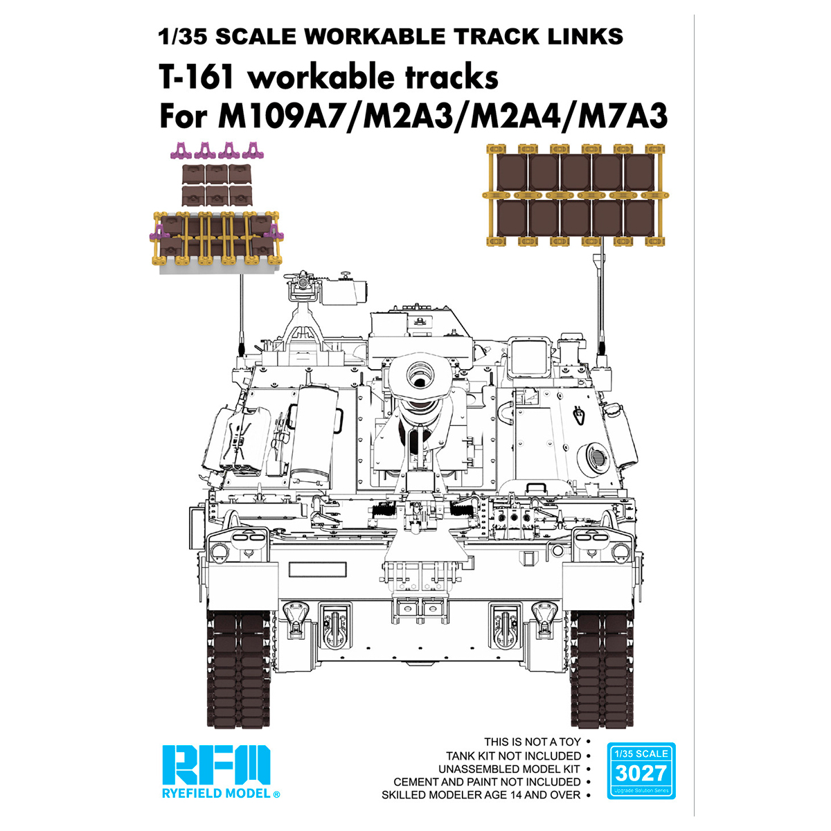 T-161 Workable Tracks for M109A7/M2A3/M2A4/M7A3 1/35