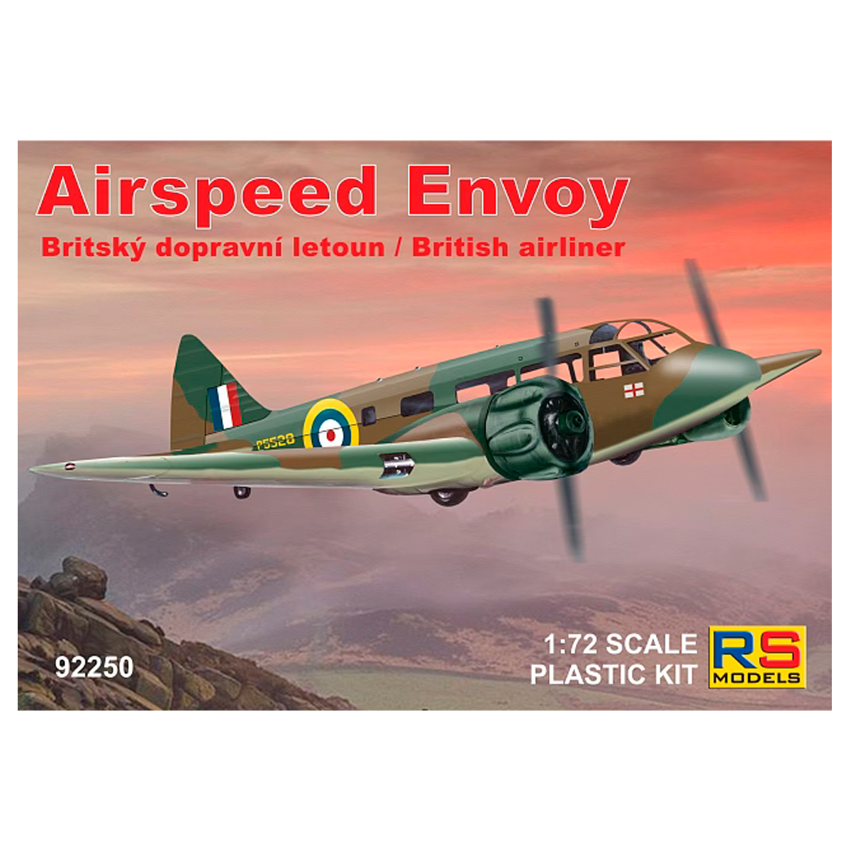 Airspeed Envoy British Airliner 1/72