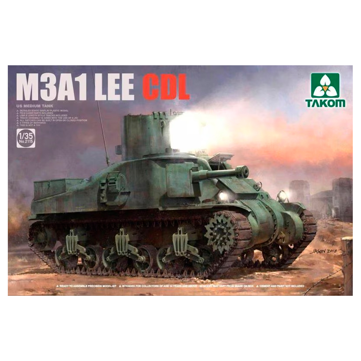 1/35 M3A1 Lee CDL US Medium Tank