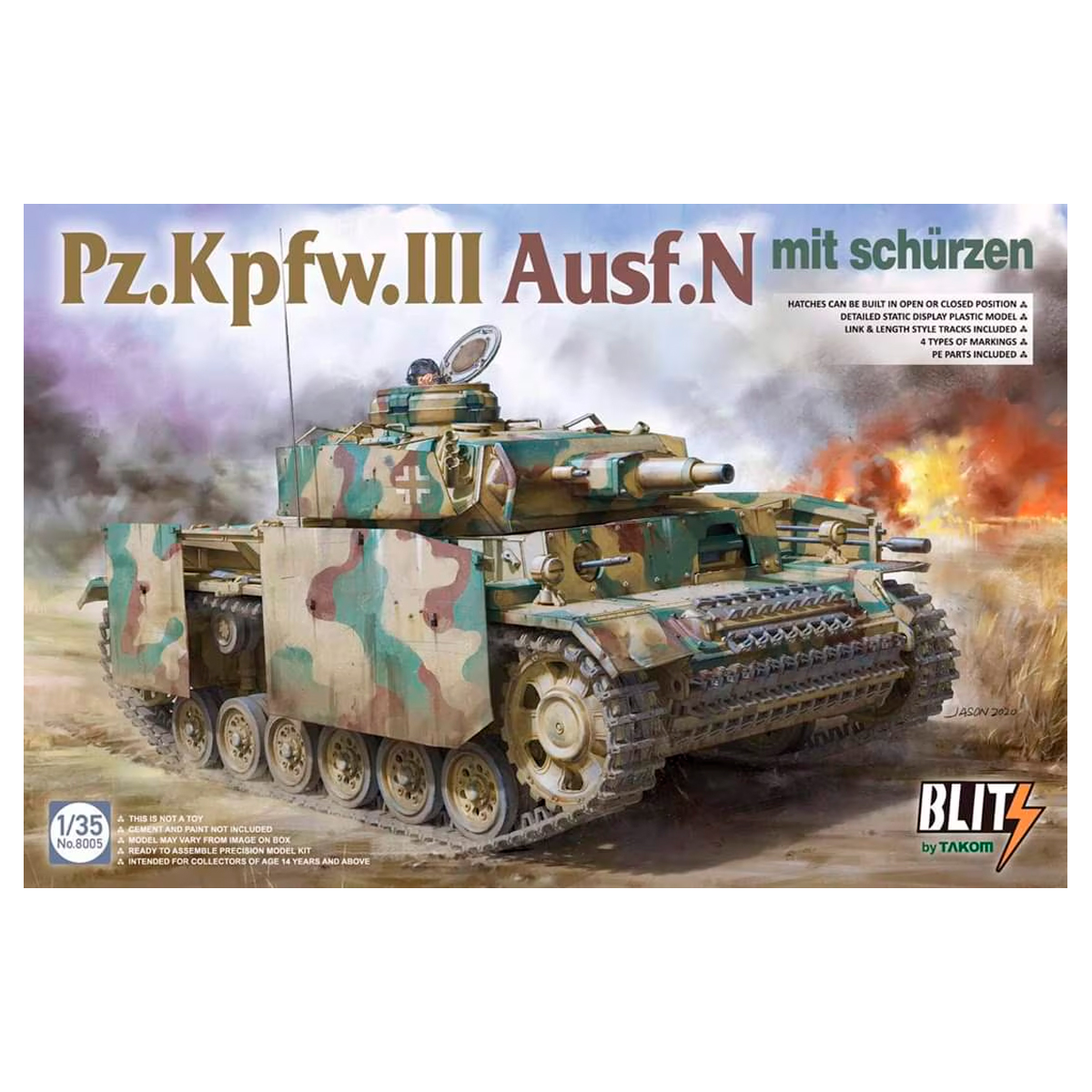 1/35 Pz.Kpfw.III Ausf.N mit schürzen (Blitz)