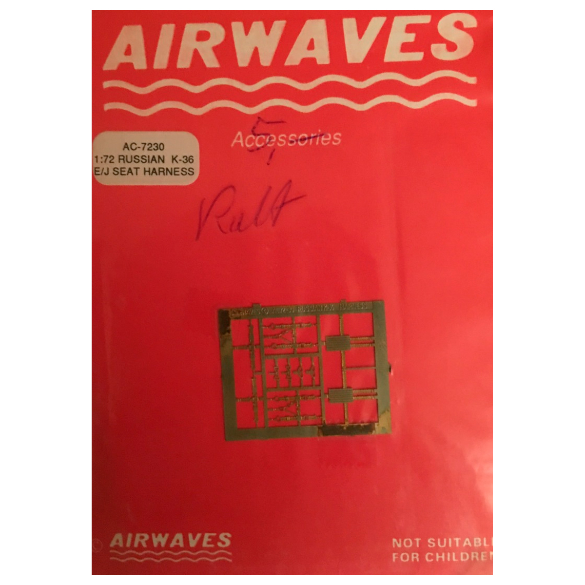 AIRWAVES 1/72 K-36E/J Seat Harness – PE detail set