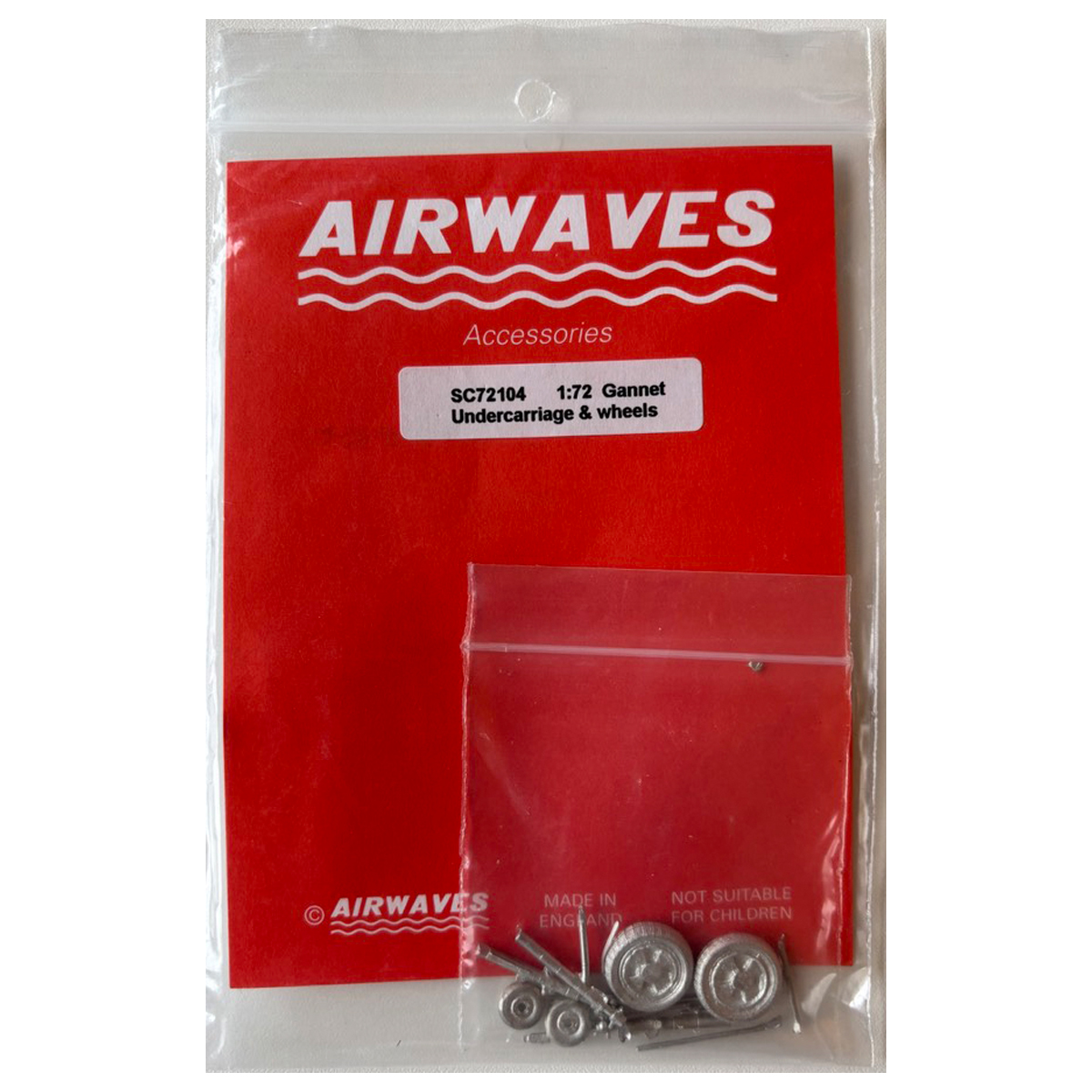 AIRWAVES 1/72 Gannet Undercarriage & wheels – Detail set