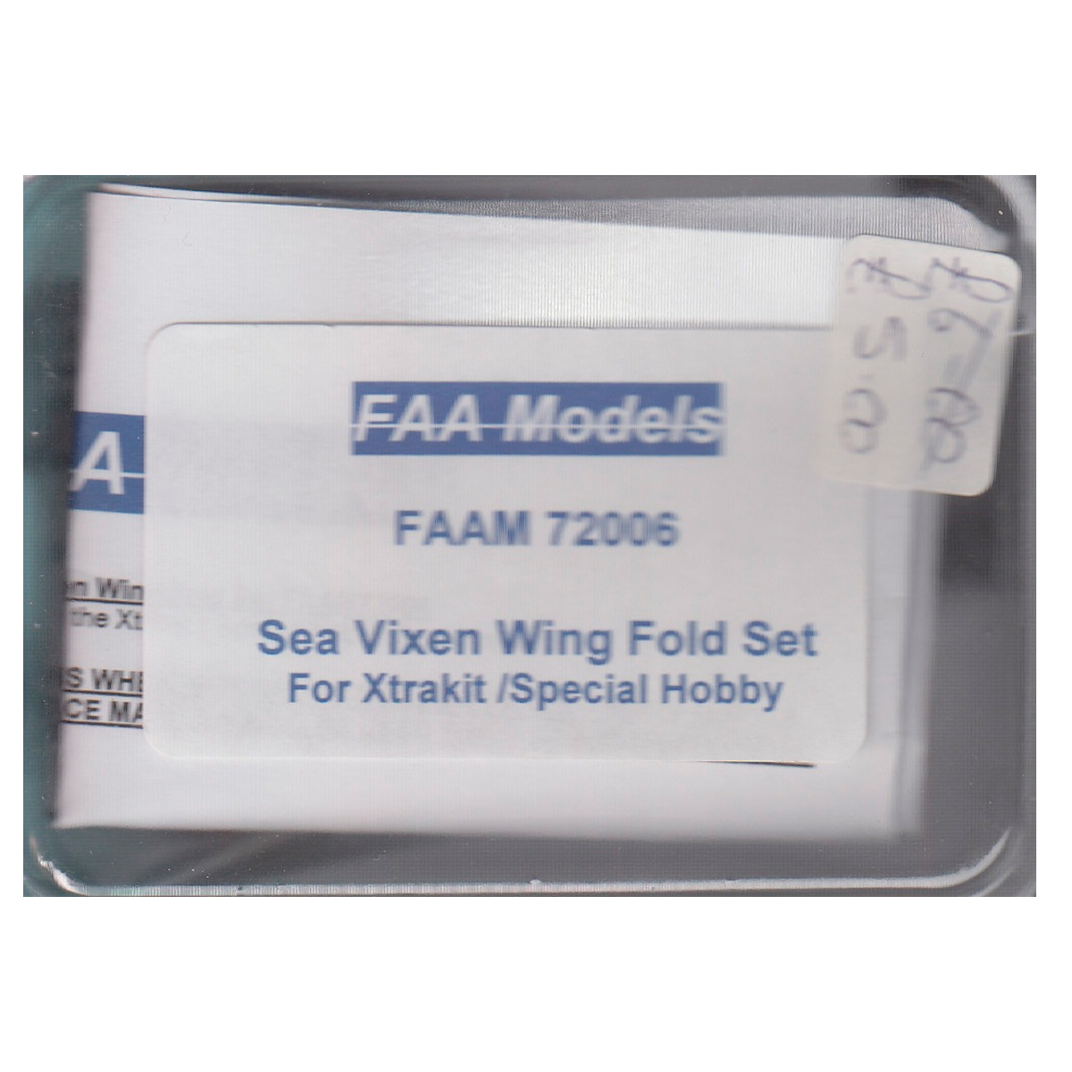 FAA Models 1/72 Sea Vixen Wingfold Set (For Xtrakit/Special Hobby)