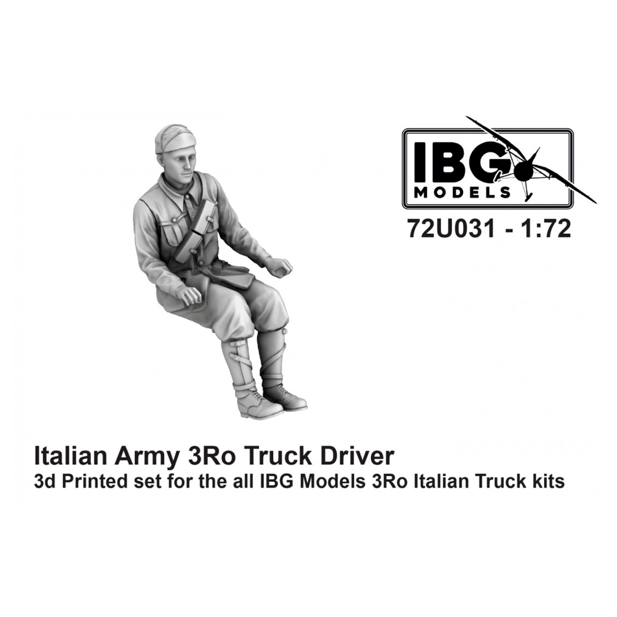 Italian Army 3Ro truck driver 1/72