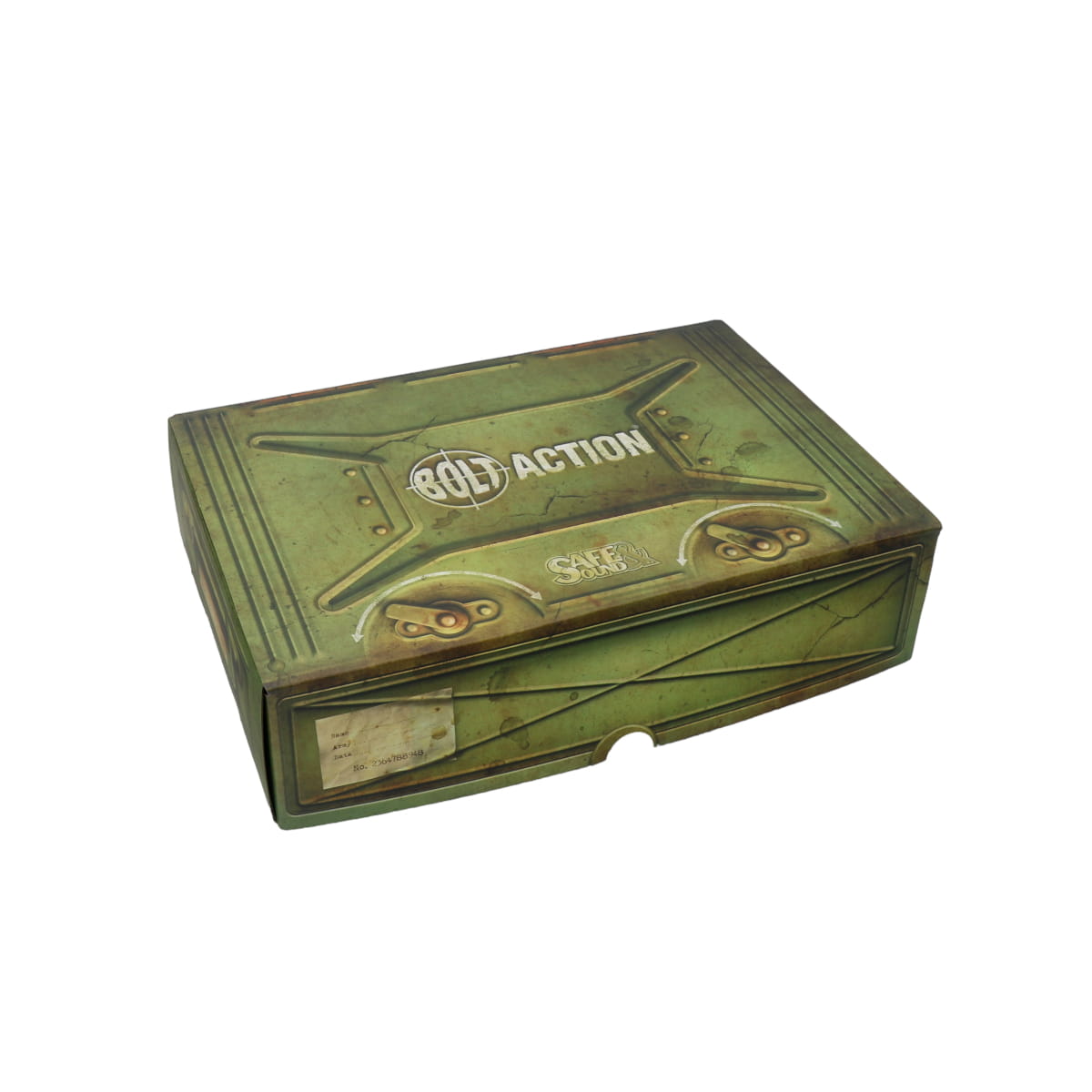 Bolt Action Army Box for magnetically-based miniatures + metal plate on the inside rear side of the box