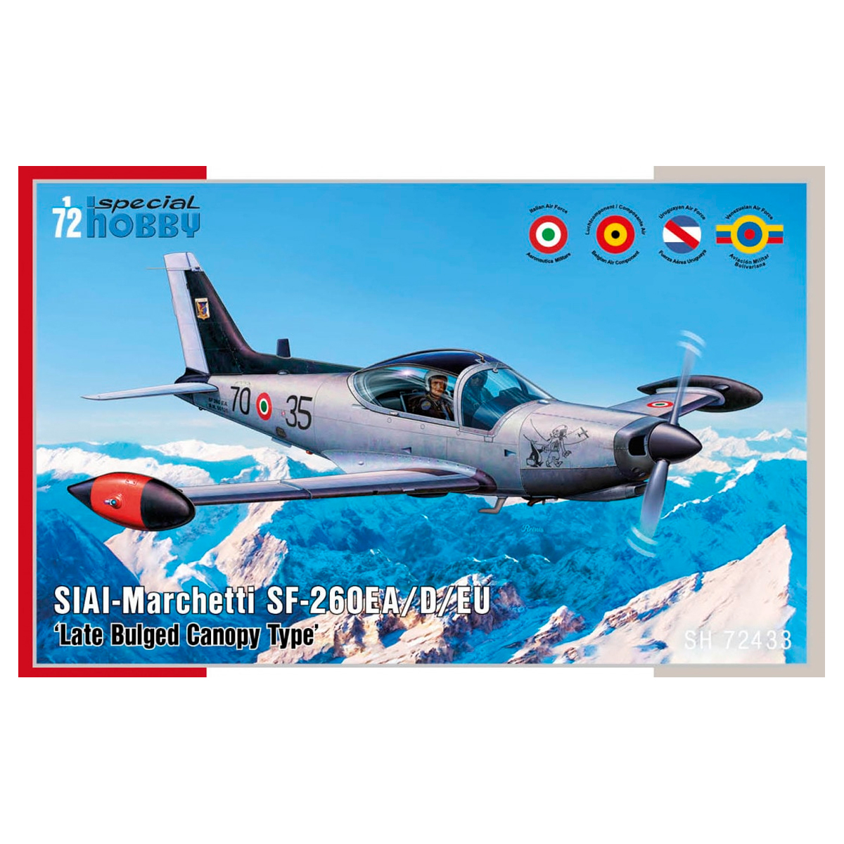 SIAI Marchetti SF-260EA ‘Late Bulged Canopy Type’ 1/72