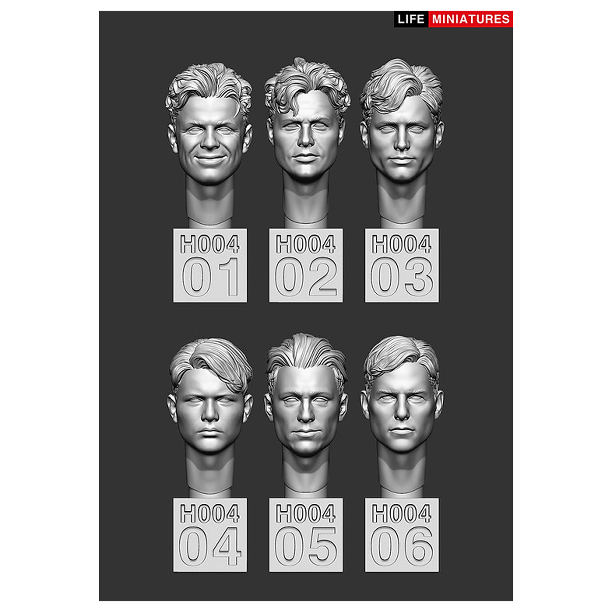 Life Miniatures – Bare Heads Set No.1 (1/35 scale)