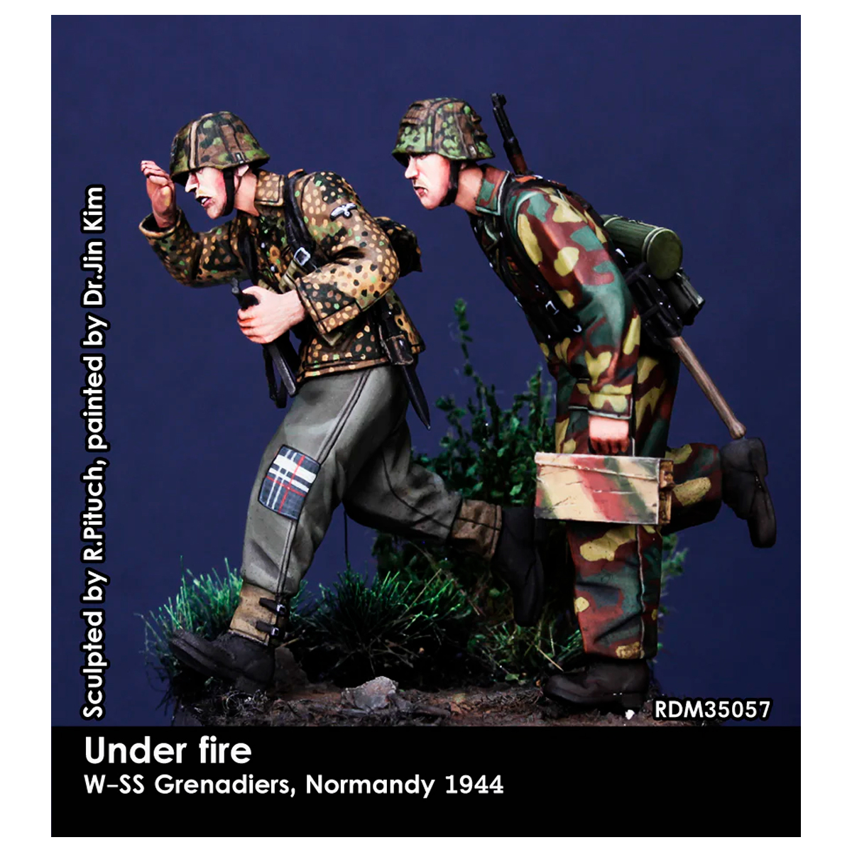 Under fire, MG trupp, set 2, Normandy 1944 1/35