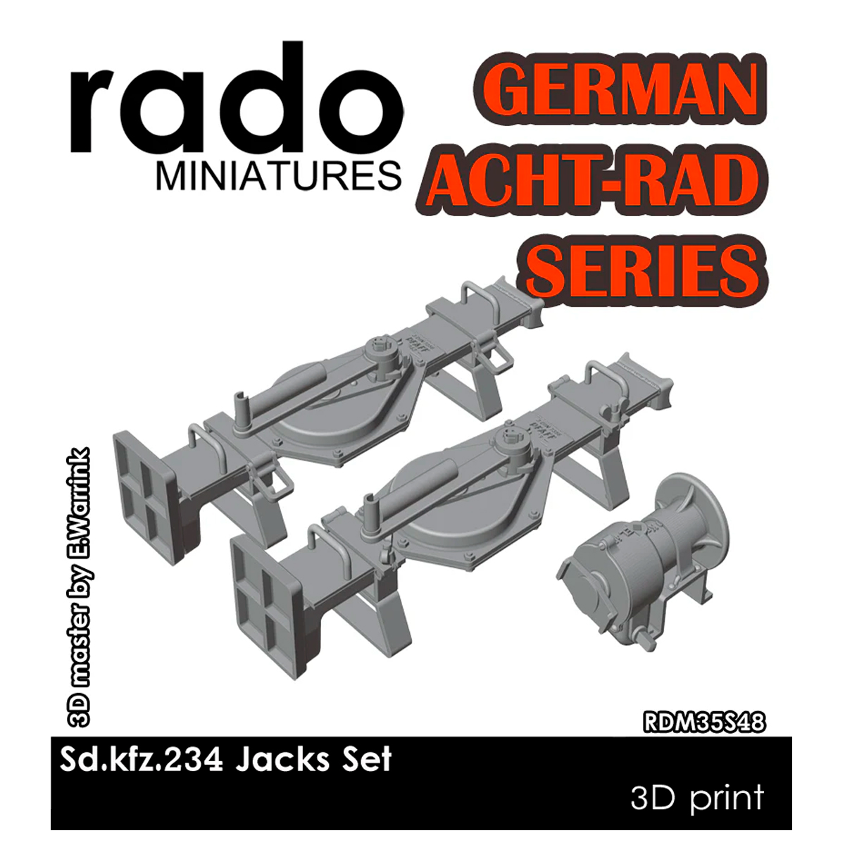 Sd.kfz. 234 Series Jacks Set (3 pcs.) 1/35