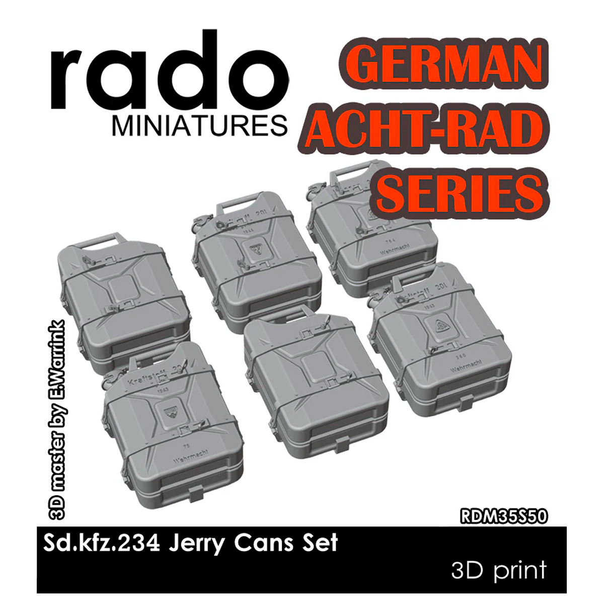 Sd.kfz. 234/1,/2,/3 Series 6 Jerry Cans Set 1/35
