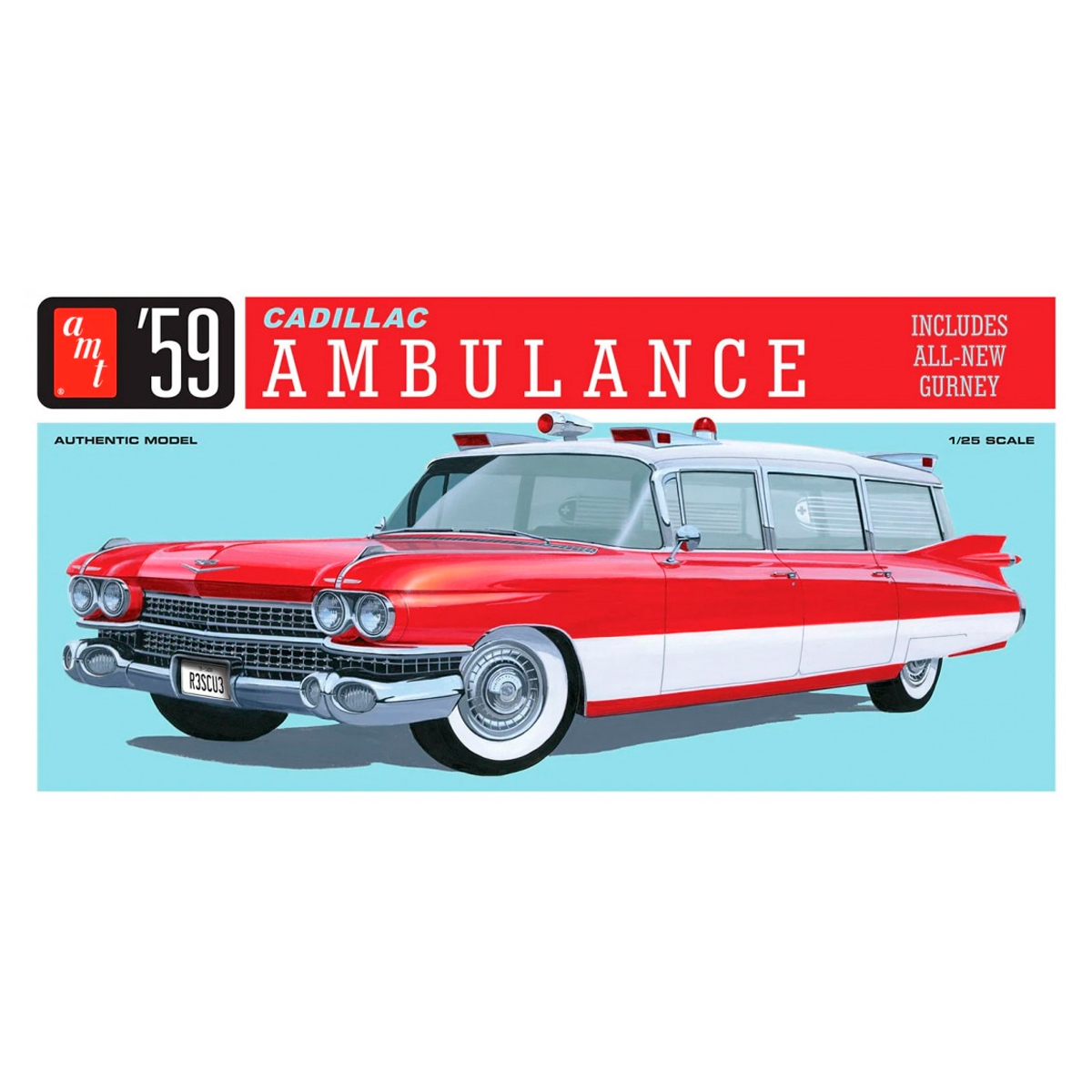 1/25 Cadillac Ambulance W/Gurney 1959