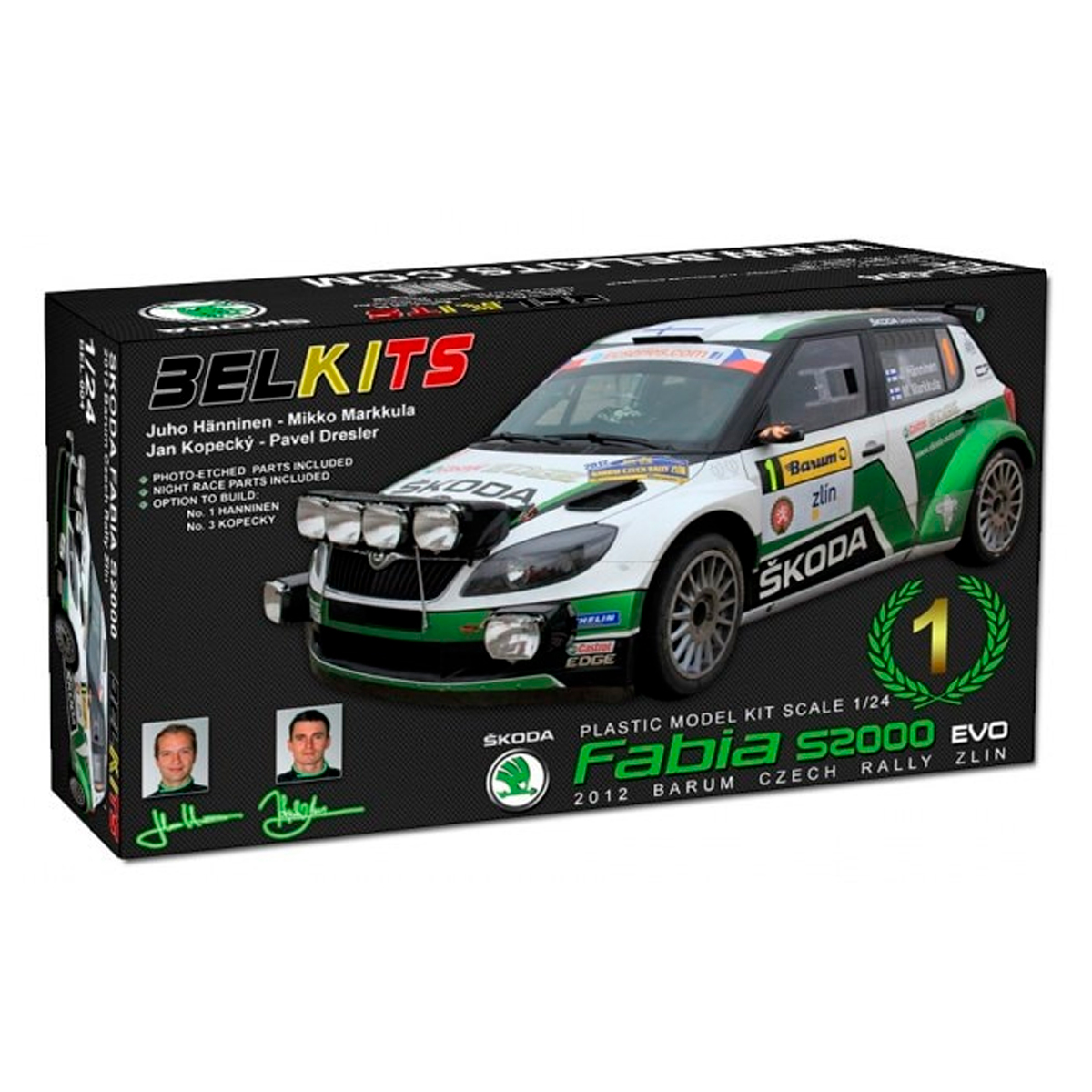 SKODA Fabia S2000 EVO 2012 BARUM CZECH RALLY ZLIN 1/24