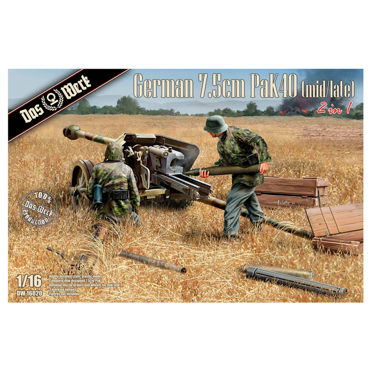 German 7,5cm Pak 40 (mid/late) (2 in 1) 1/16