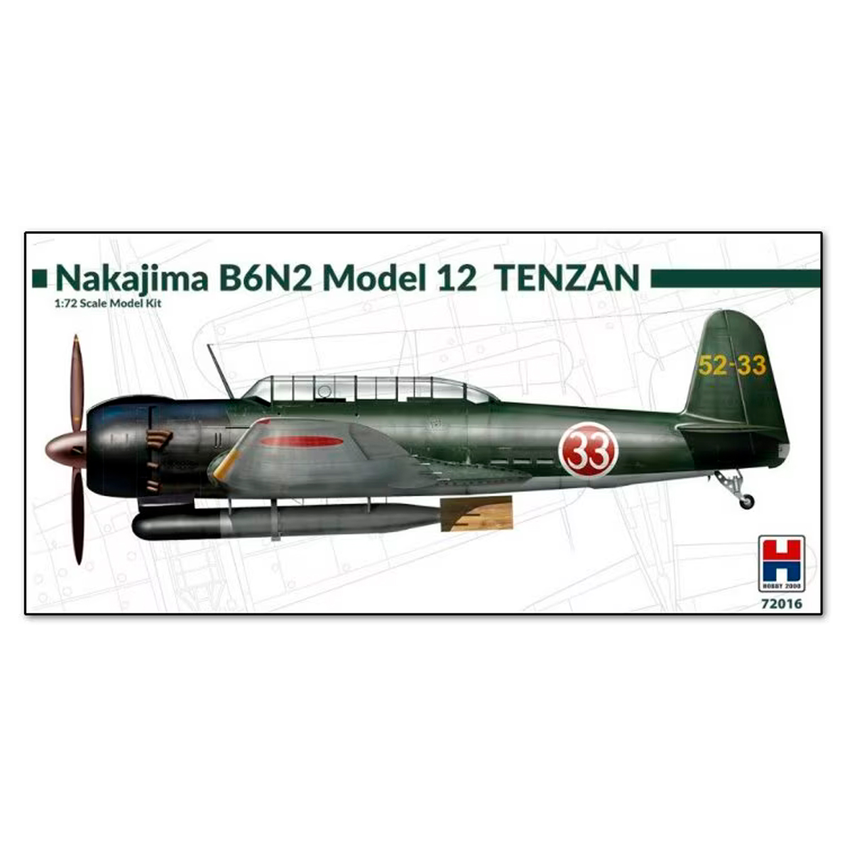 1/72 Nakajima B6N2 Model 12 Tenzan