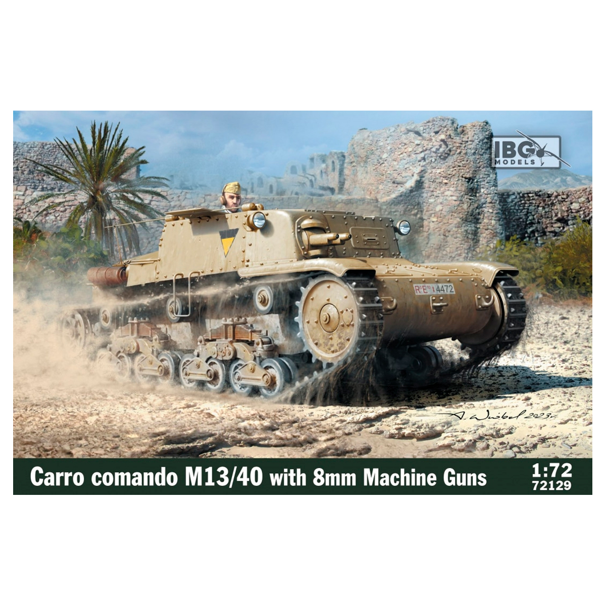 Carro Comando M13/40 with 8mm Breda Machine Guns 1/72