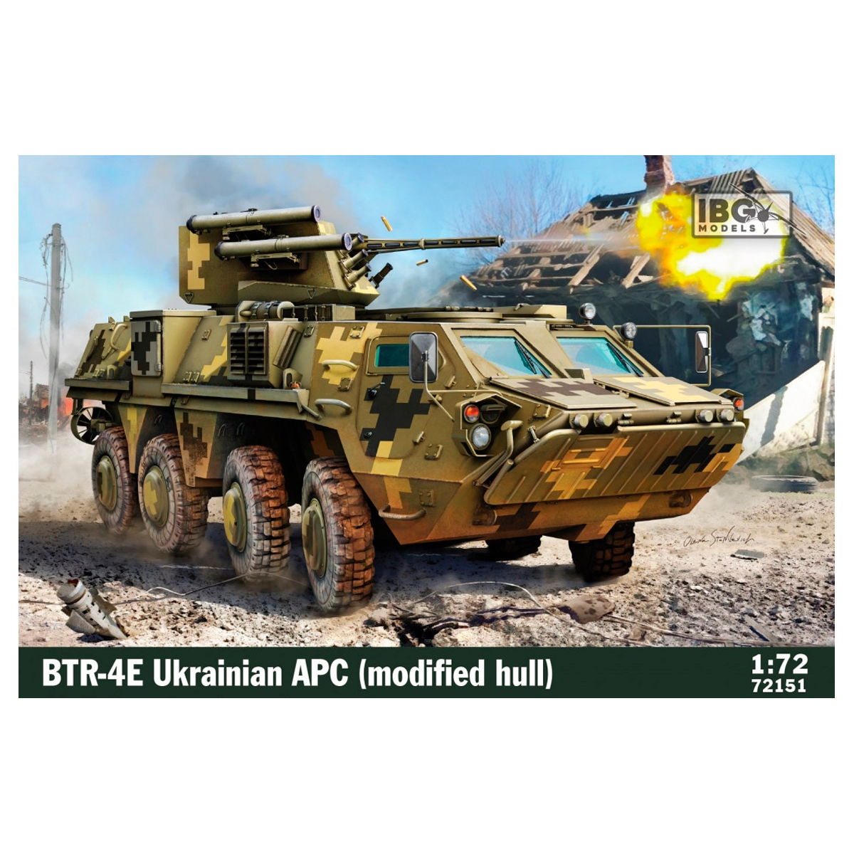 BTR-4E Ukrainian APC (Modified Hull) 1/72