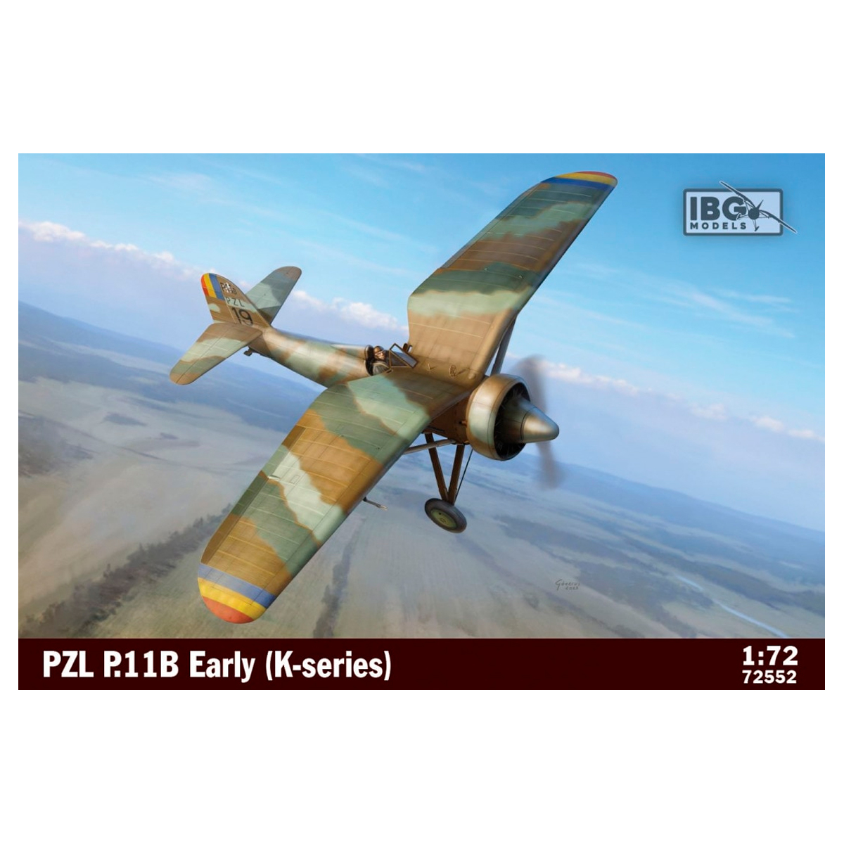 PZL P.11B Early (K-series) 1/72