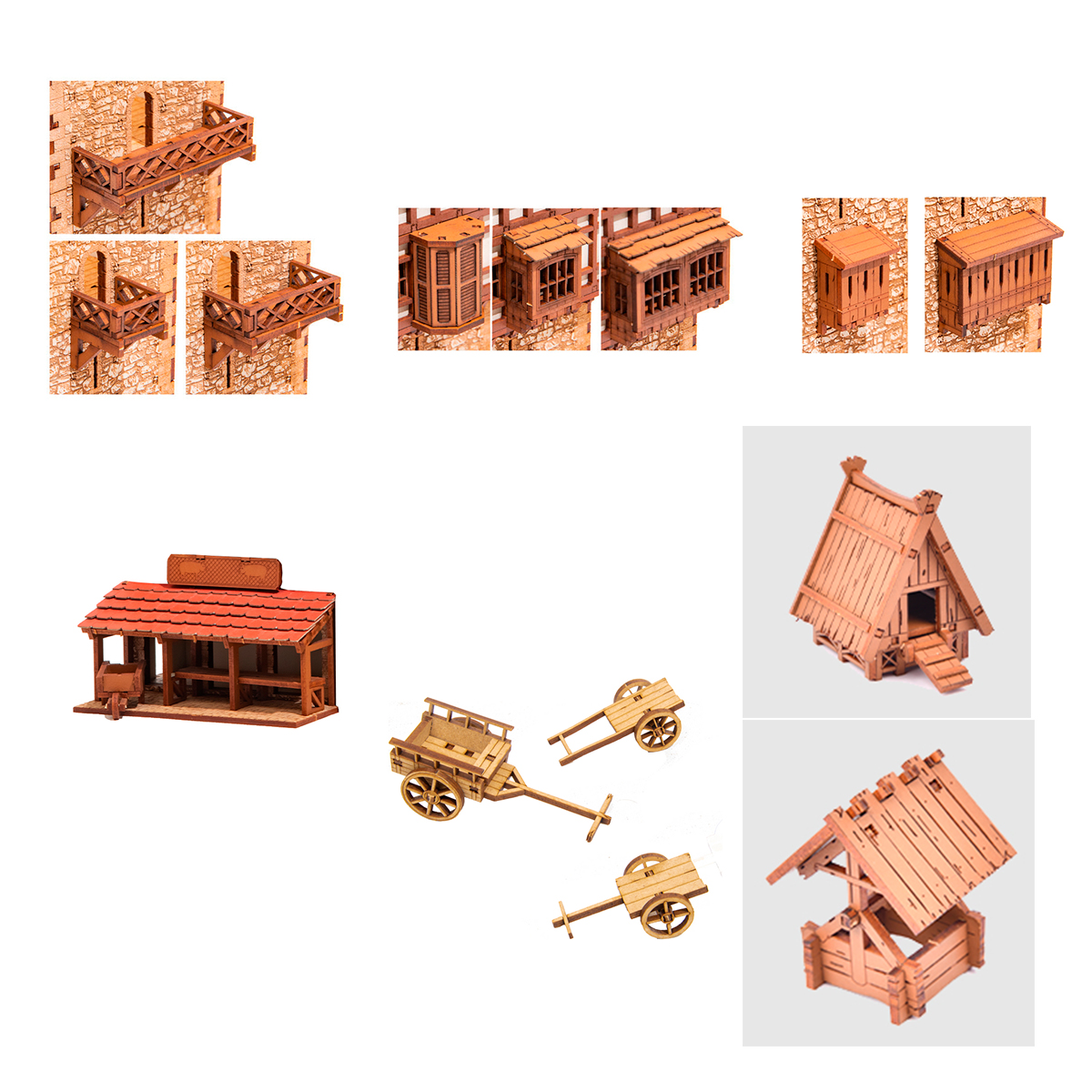 MDF Accessory Pack- 28mm Scale – Medieval Europe