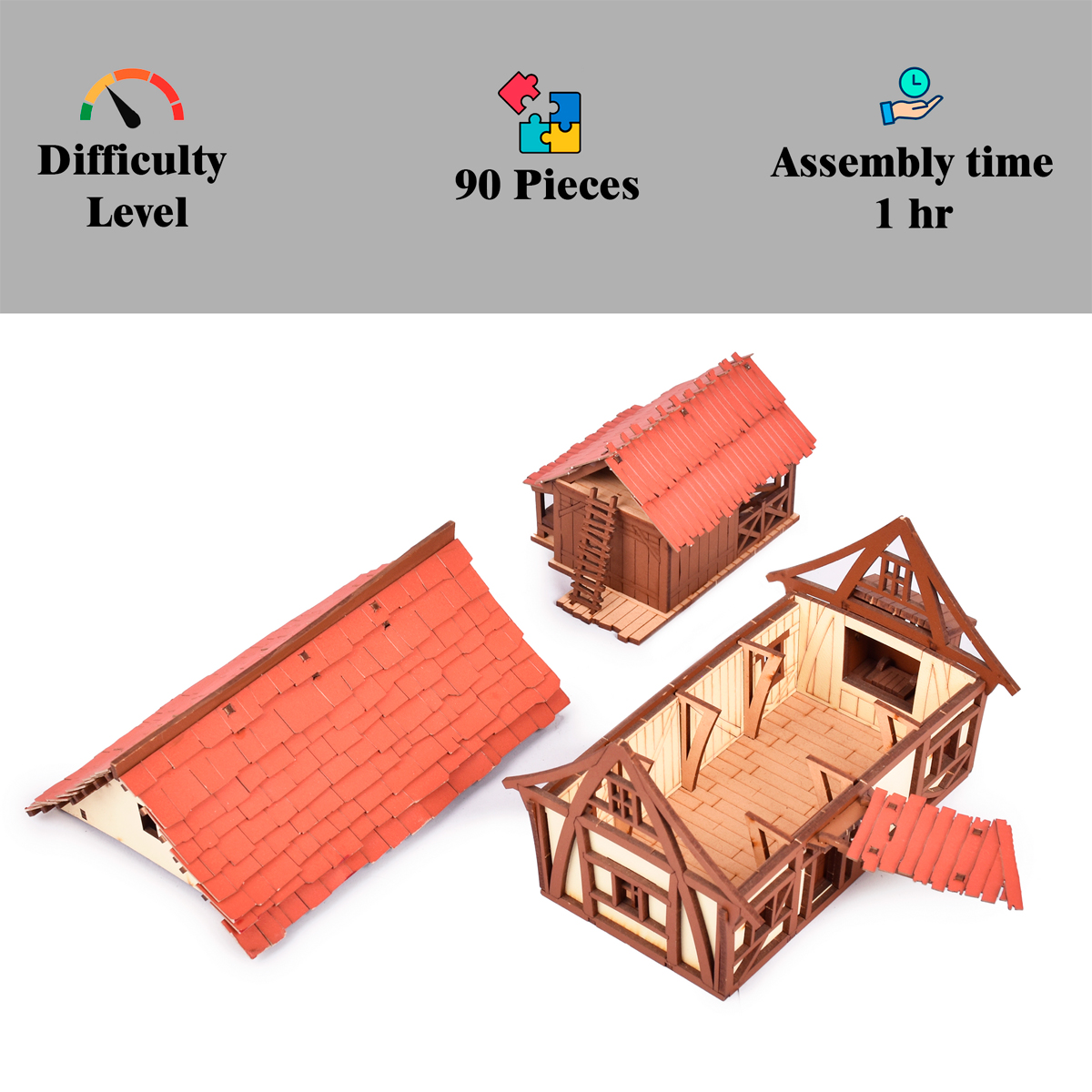 Cruck & Cow Shed (2nd Gen) – 28mm Scale